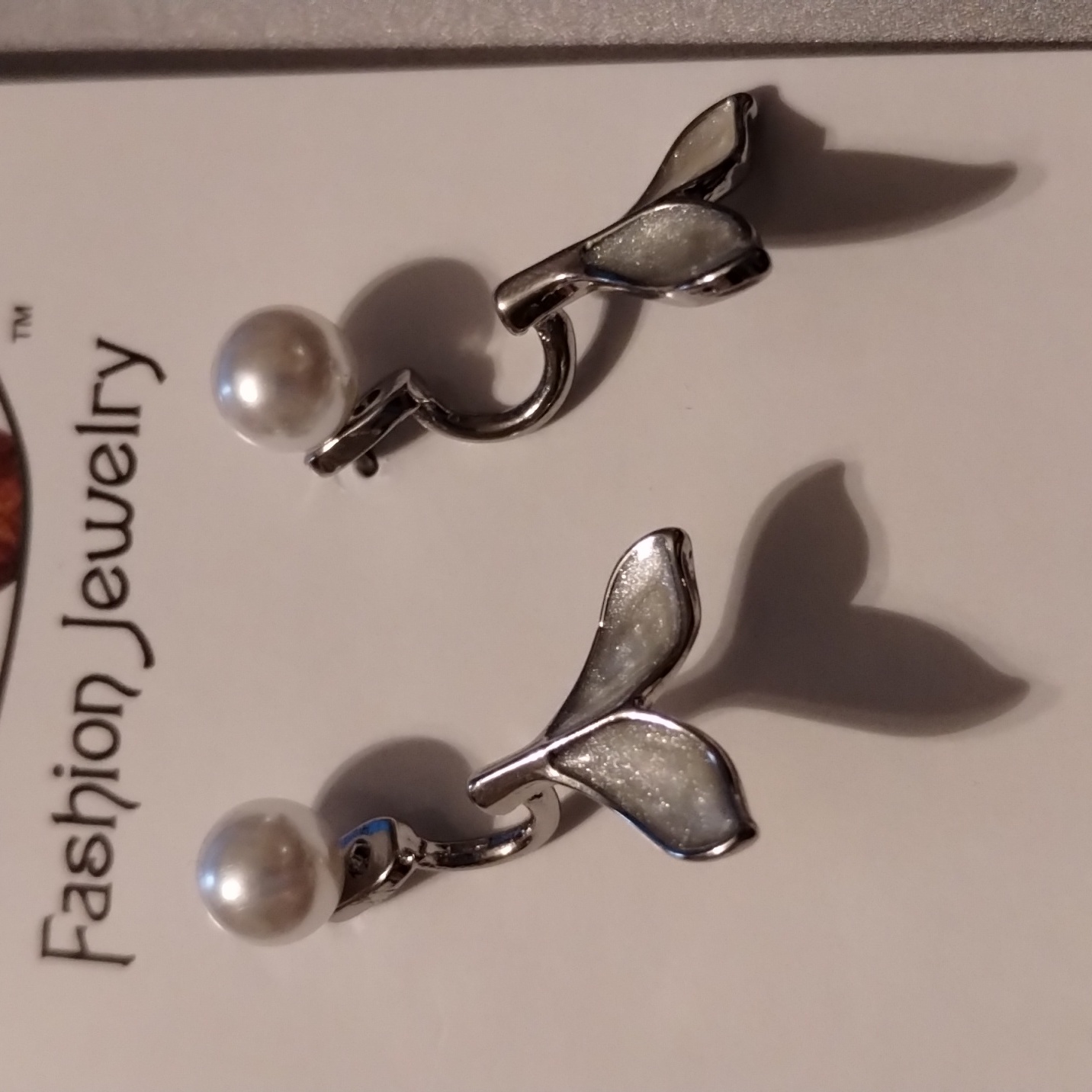 Mermaid Pearl Earrings 2 In 1